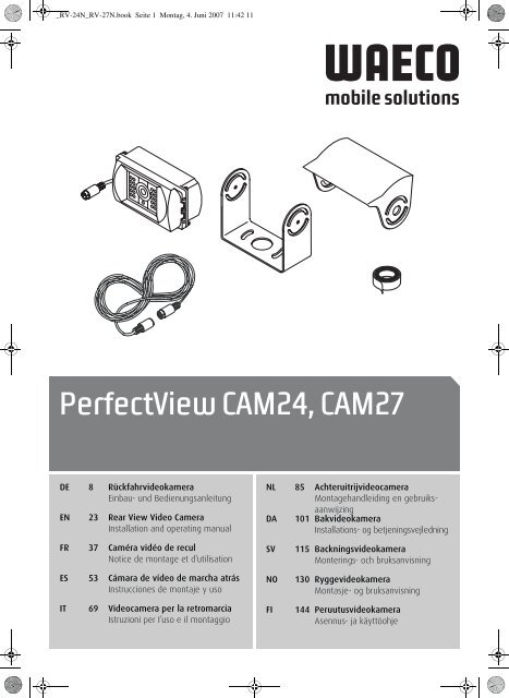 PerfectView CAM24, CAM27 - Waeco