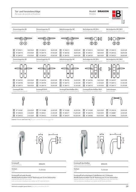 Eurobat Katalog "Griffige Ideen fÃ¼r TÃ¼ren" v11/2008