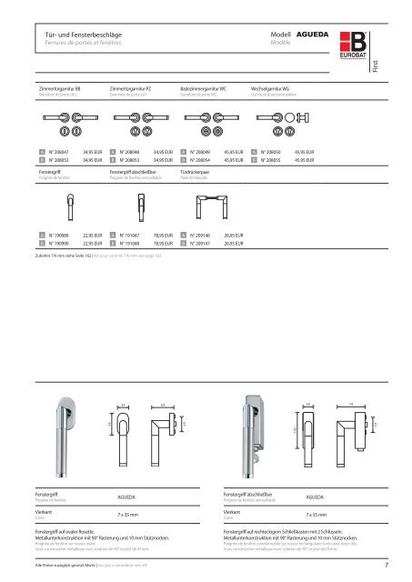 Eurobat Katalog "Griffige Ideen fÃ¼r TÃ¼ren" v11/2008