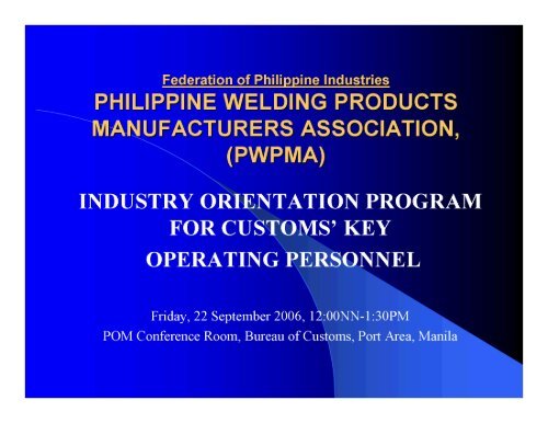 pwpma - Federation of Philippine Industries