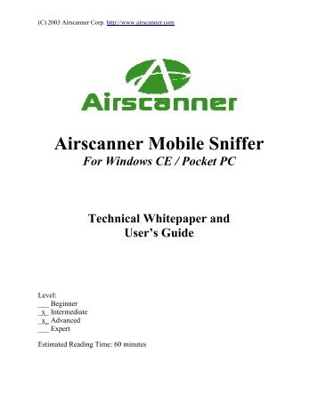 Airscanner Mobile Sniffer - MikesHardware.com