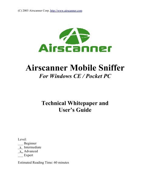 Airscanner Mobile Sniffer - MikesHardware.com