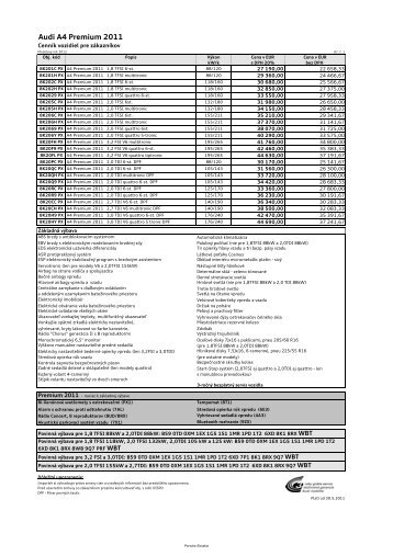 Audi A4 Premium 2011