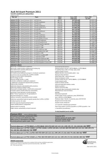 Audi A4 Premium 2011