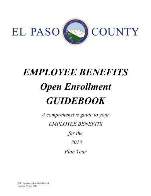 2013 Employee Benefits Guidebook - Administration Home