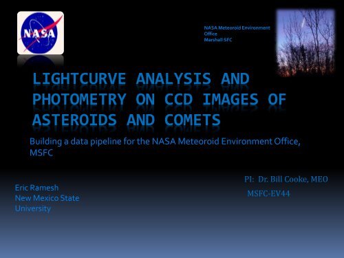 Lightcurve Analysis and Photometry on CCD Images of Asteroids ...