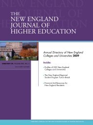 new england journal of higher education - New England Board of ...