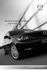Mazda3 Original-Zubehör Preisliste