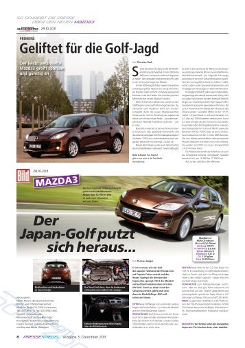 Mazda Pressespiegel - Mazda Autohaus Rottmann