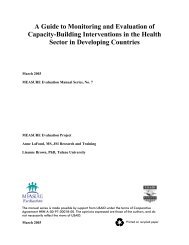 A Guide to Monitoring and Evaluation of Capacity-Building ...