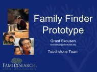 Family Finder Prototype