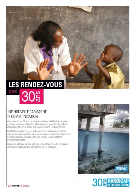 Lire le dossier de presse - Handicap International