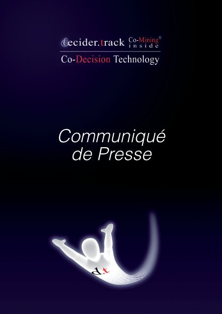 CommuniquÃ© de Presse - Co-Decision Technology