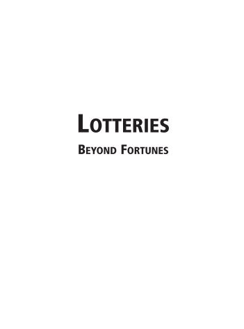 Lotteries - Beyond Fortunes - Sugal & Damani Group
