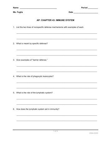 Ap Bio Essay Immune System Custom Paper Sample August 2019