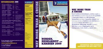 Svensk kryssningskatalog.pdf - Royal Caribbean