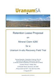 Retention Lease Document - UraniumSA