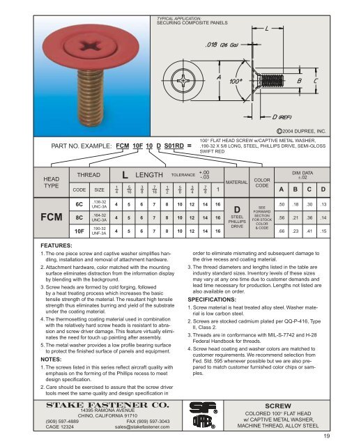 Color-Coated Screws and Fasteners - Electronic Fasteners Inc