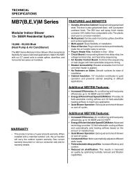 Mb6 B E V M Series Nordyne