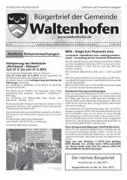 Bürgerbrief vom 17.05.2013 - Waltenhofen