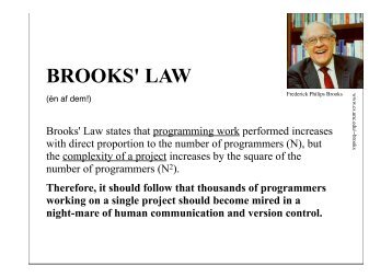 BROOKS' LAW