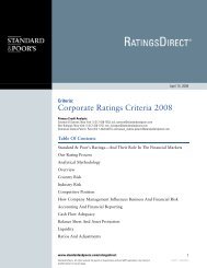 Corporate Ratings Criteria 2008 - Investing In Bonds Europe