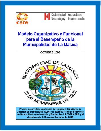 Modelo Organizativo, Administrativo y Funcional ... - Pasos Honduras
