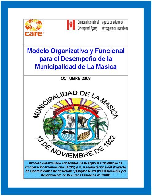 Modelo Organizativo, Administrativo y Funcional ... - Pasos Honduras