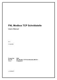 FNL Modbus TCP Schnittstelle - Comsoft