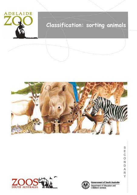 Classification: sorting animals - Zoos South Australia