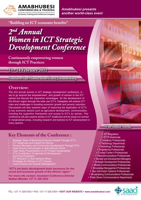 2nd Annual Women in ICT Strategic Development Conference