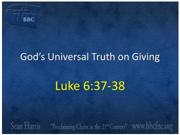 Luke 6:37-38