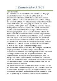 1. Thessalonicher 5,19-28 - Friedenshofwerk