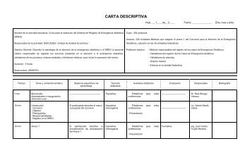 Anexo K - Carta Descriptiva Capacitación