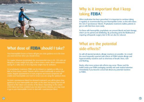 FEIBA Patient Information Booklet - Haemophilia Care