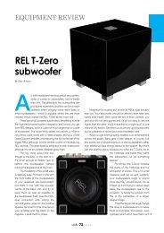 REL T-Zero subwoofer