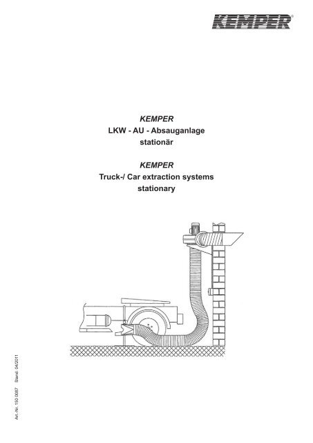 AU - Absauganlage stationär KEMPER Truck-/ Car extraction ...