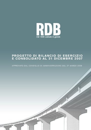 Il Gruppo RDB Overview sul 2007 pag. 1