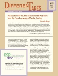 Justice for All? Youth Environmental Activism and the New Framings ...