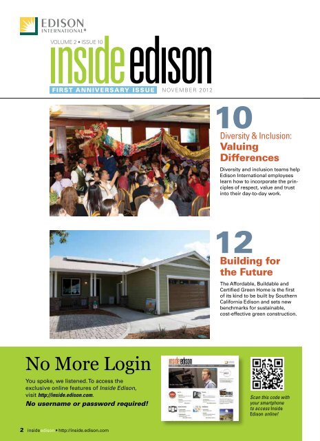 AnniVersAry issue - Inside Edison - Edison International