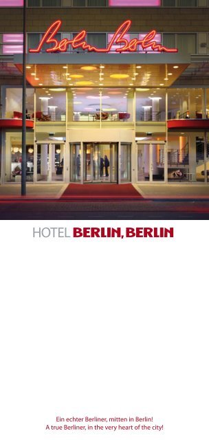 Ein echter Berliner, mitten in Berlin! A true ... - Hotel Berlin, Berlin