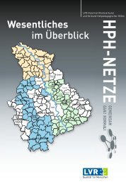 Wesentliches - LVR-HPH-Netz West - Landschaftsverband Rheinland