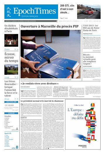 Ouverture à Marseille du procès PIP - Epoch Times