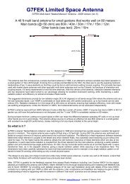 G7FEK Antenna - Construction Guide