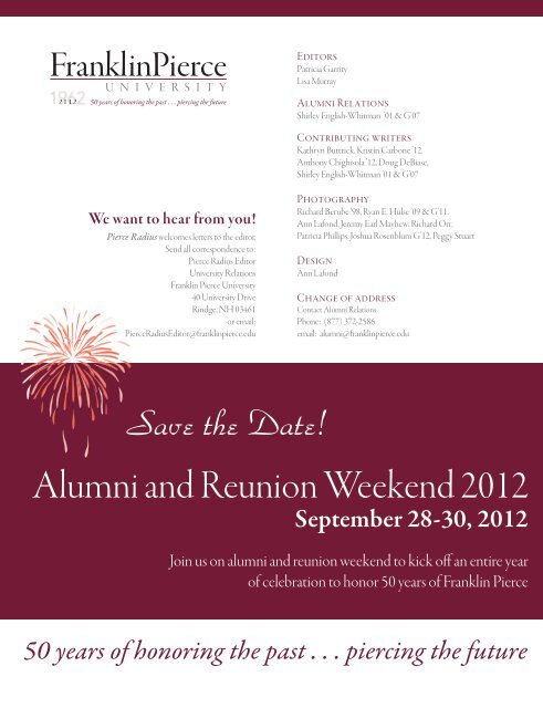 Alumni Magazine - Franklin Pierce University