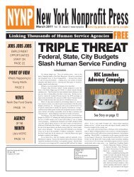 March Edition 2011 - New York Nonprofit Press