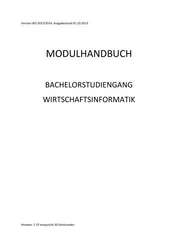 Wintersemester 2013/14 - Fakultät Informatik und Wirtschaftsinformatik