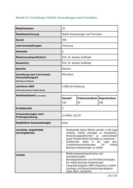 Wintersemester 2013/14 - Fakultät Informatik und Wirtschaftsinformatik