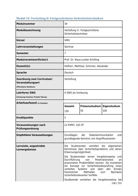 Wintersemester 2013/14 - Fakultät Informatik und Wirtschaftsinformatik