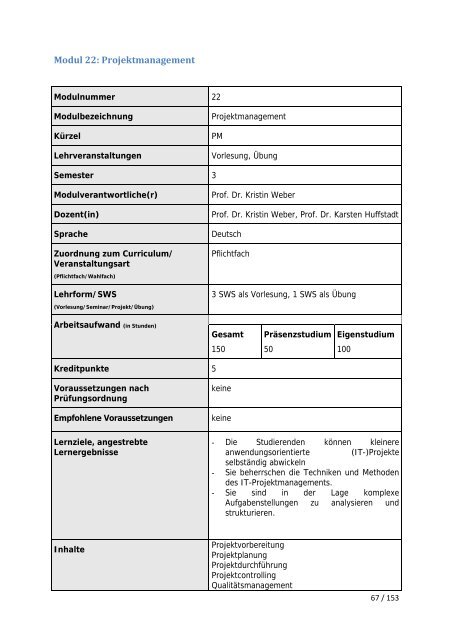 Wintersemester 2013/14 - Fakultät Informatik und Wirtschaftsinformatik